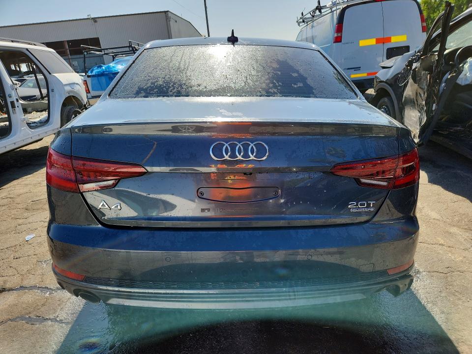 2018 Audi A4 VIN WAUENAF43JN004827 COPART salvage auction — FRONT END, Wv - Certificate Of Title, sold $50 on 2026-07-28 (photo 6)