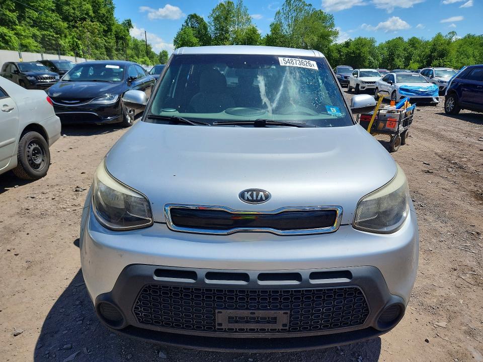 2014 Kia Soul VIN KNDJP3A57E7712046 COPART salvage auction — VANDALISM, Pa - Certificate Of Salvage, sold $1,000 on 2026-07-06 (photo 5)