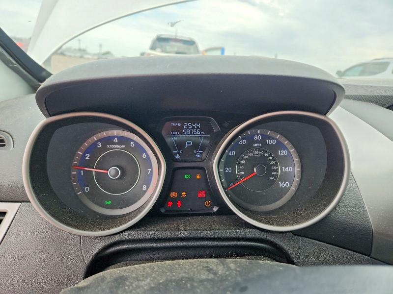 2013 Hyundai Elantra VIN KMHDH6AE4DU007244 COPART salvage auction — FRONT END, MO - SALVAGE CERTIFICATE OF TITLE, sold $925 on 2026-07-08 (photo 9)