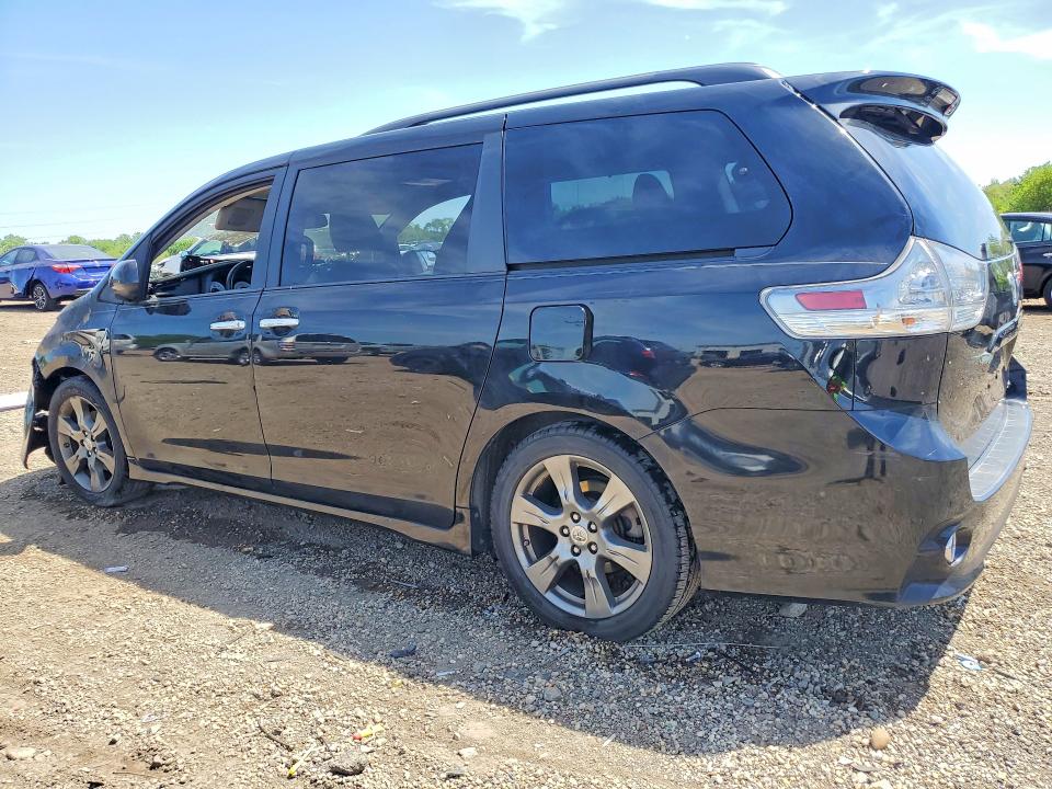 2015 Toyota Sienna VIN 5TDXK3DC0FS597879 COPART salvage auction — ENGINE BURN, Il - Salvage Certificate, sold $725 on 2026-07-17 (photo 2)