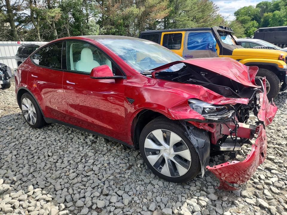 2024 Tesla Model y VIN 7SAYGDEDXRF046387 COPART salvage auction — FRONT END, Nj - Cert Of Title-Salvage, sold $8,400 on 2026-07-13 (photo 4)