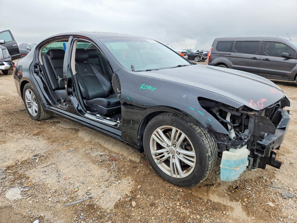 2010 Infiniti G VIN JN1CV6AP5AM203136 COPART salvage auction — FRONT END, Tx - Nonrepairable Title, sold $525 on 2026-07-09 (photo 4)