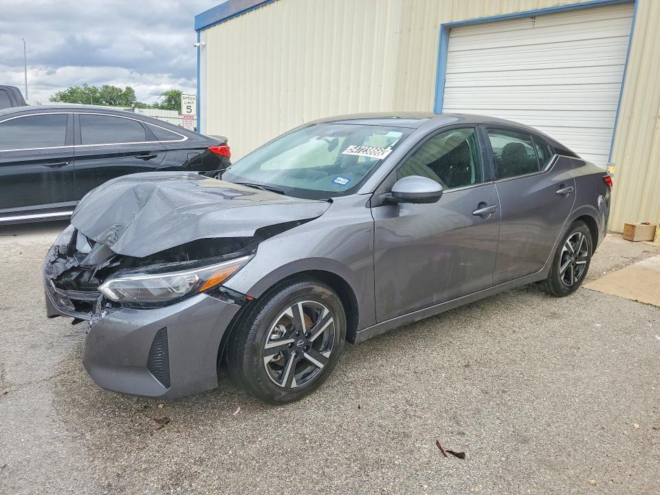 2025 Nissan Sentra VIN 3N1AB8CV1SY378165 COPART salvage auction — FRONT END, Tx - Salvage Vehicle Title, sold $3,150 on 2026-07-02 (photo 1)