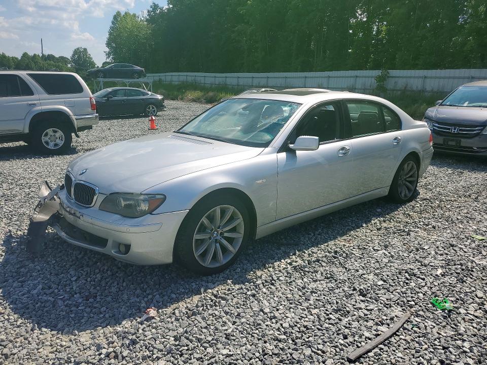 2007 BMW 7er VIN WBAHN83577DT71635 COPART salvage auction — MECHANICAL, NC - SALVAGE CERTIFICATE OF TITLE, sold $200 on 2026-07-22 (photo 1)
