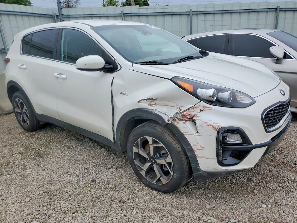 2021 Kia Sportage VIN KNDPMCAC8M7938452 COPART salvage auction — SIDE, MO - SALVAGE CERTIFICATE OF TITLE, sold $175 on 2026-07-28 (photo 4)