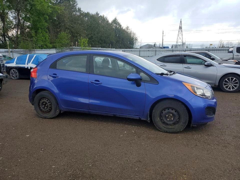 2014 Kia Rio VIN KNADM5A30E6954969 COPART salvage auction — SIDE, On - Permit Salvage, sold $800 on 2026-07-14 (photo 4)
