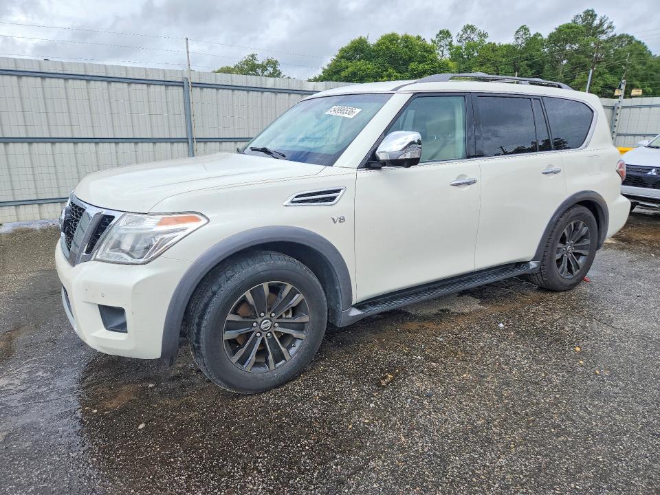 2017 Nissan Armada VIN JN8AY2NF3H9303856 COPART salvage auction — SIDE, Al - Cert Of Title-Salvage Title, sold $4,350 on 2026-07-13 (photo 1)