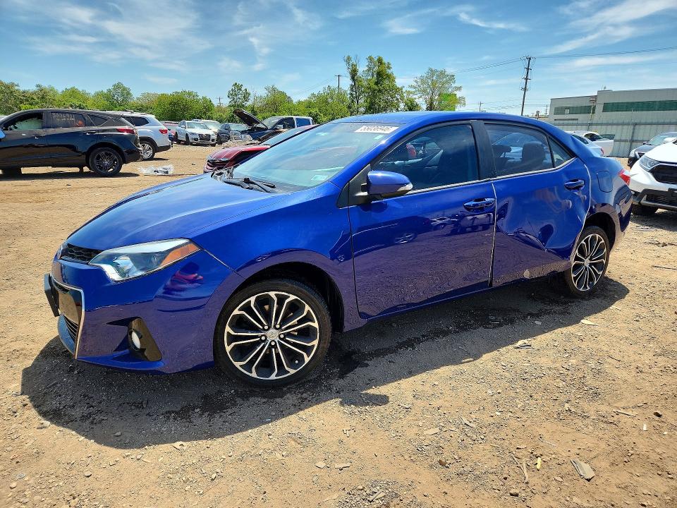 2014 Toyota Corolla VIN 5YFBURHE3EP014909 COPART salvage auction — SIDE, Il - Salvage Certificate, sold $2,050 on 2026-07-24 (photo 1)