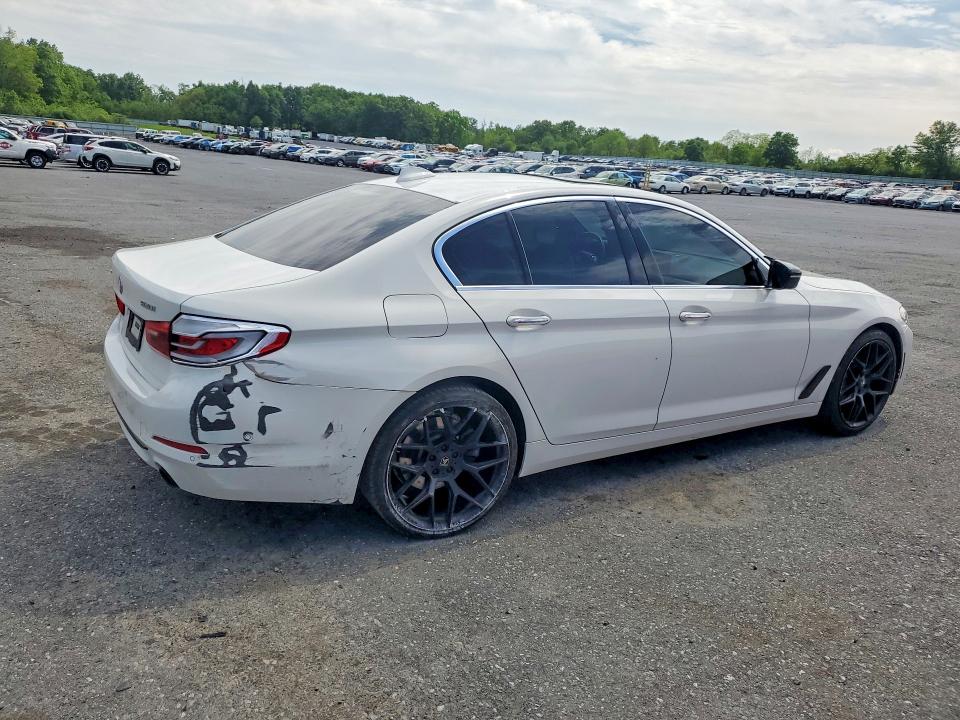 2017 BMW 5er VIN WBAJA7C33HG905574 COPART salvage auction — REAR END, Pa - Certificate Of Salvage, sold $8,600 on 2026-07-07 (photo 3)