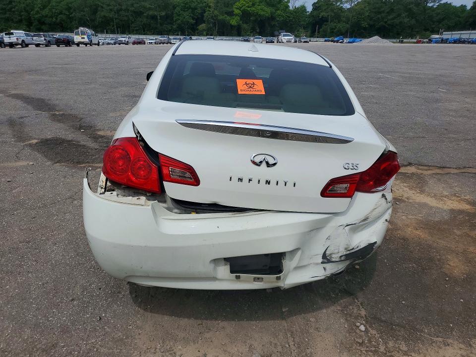2008 Infiniti G VIN JNKBV61E78M210458 COPART salvage auction — REAR END, Al - Cert Of Title-Salvage Title, sold $225 on 2026-07-06 (photo 6)