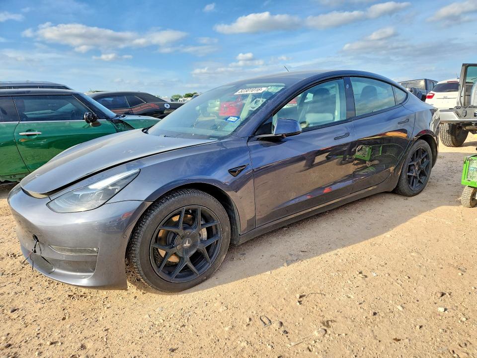2021 Tesla Model 3 VIN 5YJ3E1EB7MF973866 COPART salvage auction — MINOR DENT/SCRATCHES, Tx - Cert Of Title-Rebuilt Salvage (P), sold $9,400 on 2026-07-16 (photo 1)