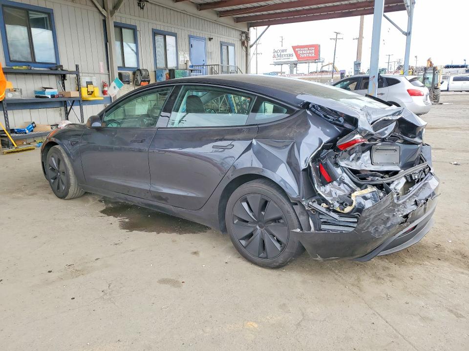 2024 Tesla VIN 5YJ3E1EA3RF743451 COPART salvage auction — REAR END, Ca - Salvage Certificate, sold $9,900 on 2026-07-02 (photo 2)