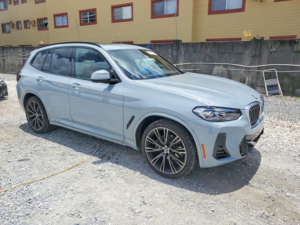 2023 BMW X3 VIN 5UX43DP0XP9N98219 COPART salvage auction — SIDE, Fl - Cert Of Title Slvg Rebuildable, sold $23,200 on 2026-07-07 (photo 4)