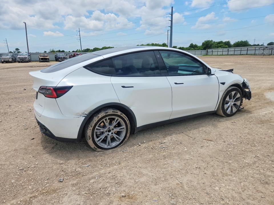 2021 Tesla Model y VIN 5YJYGDEE1MF102893 COPART salvage auction — FRONT END, Tx - Salvage Vehicle Title, sold $1,500 on 2026-07-29 (photo 3)
