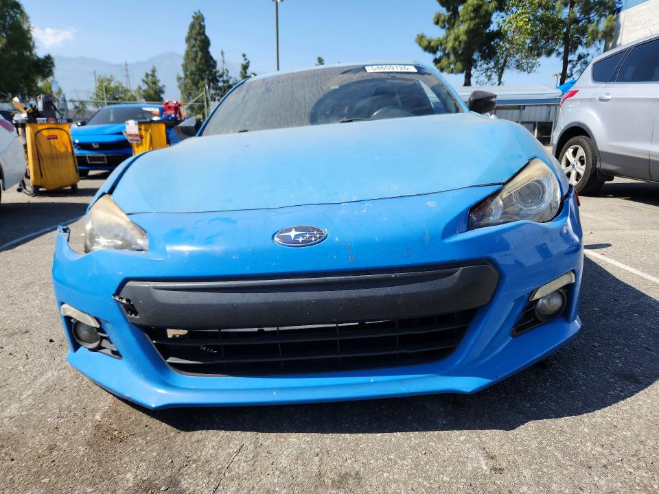 2016 Subaru Brz VIN JF1ZCAC15G9600310 COPART salvage auction — FRONT END, Ca - Salvage Certificate, sold $1,500 on 2026-07-28 (photo 5)