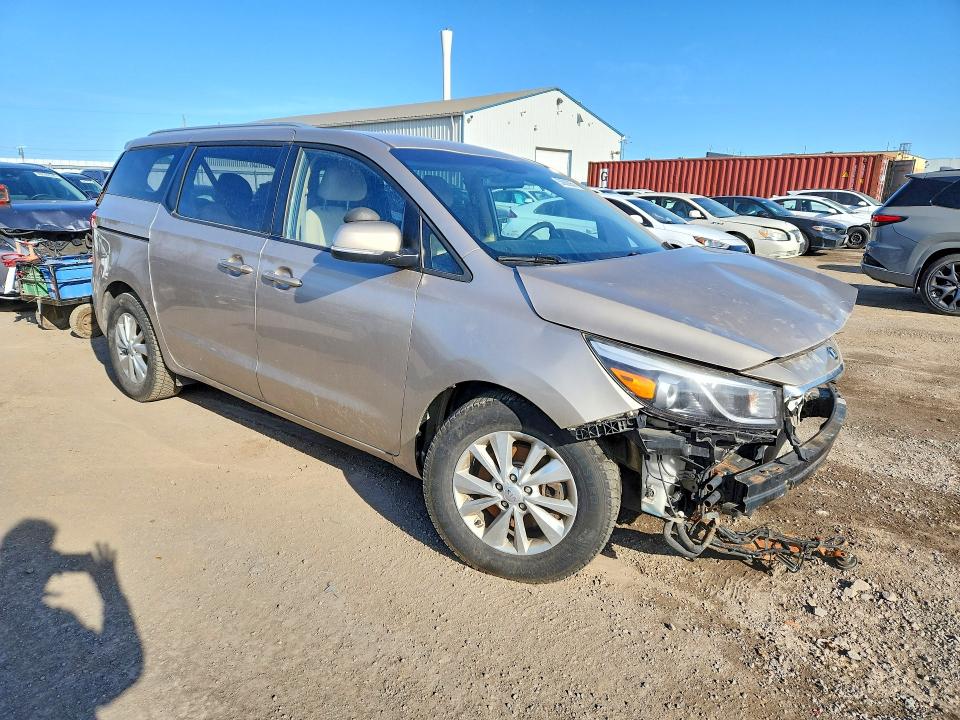 2016 Kia SEDONA VIN KNDMB5C15G6145541 COPART salvage auction — FRONT END, On - Permit No Brand - Unfit, sold $700 on 2026-07-02 (photo 4)