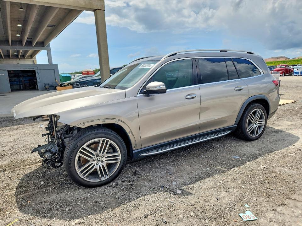 2021 Mercedes-benz Gls-klasse VIN 4JGFF5KE7MA412457 COPART salvage auction — FRONT END, Fl - Cert Of Title Slvg Rebuildable, sold $19,300 on 2026-07-09 (photo 1)