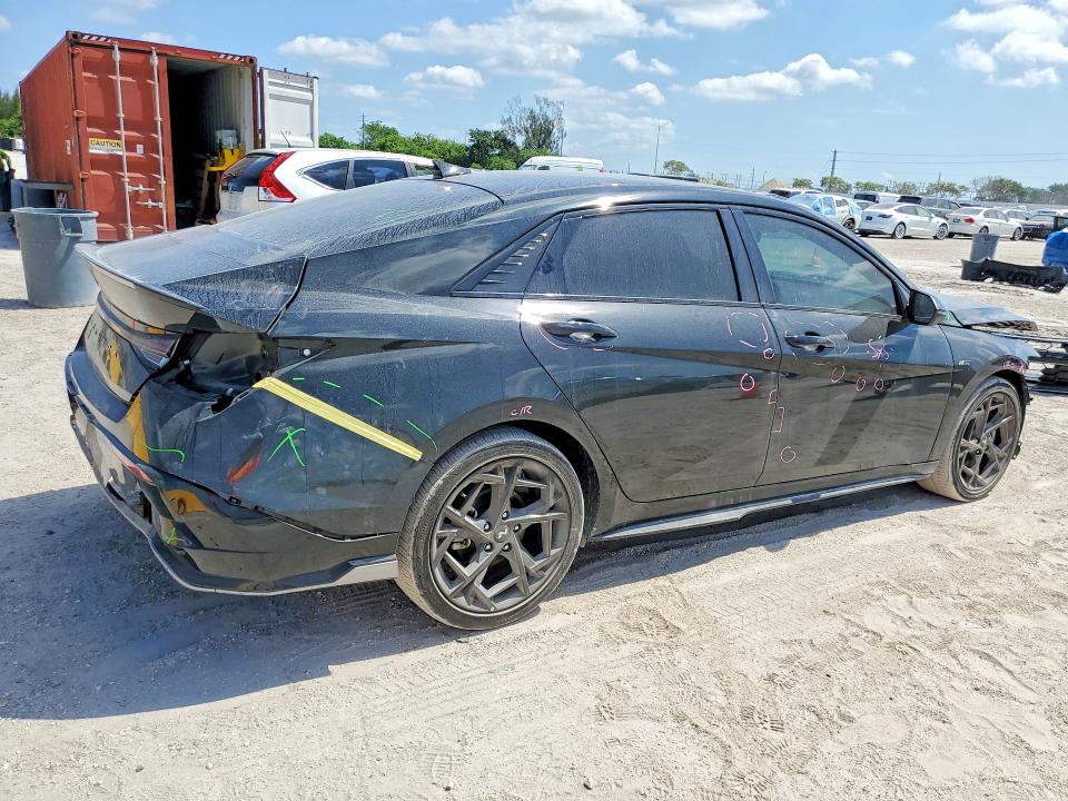 2025 Hyundai Elantra VIN KMHLR4DFXSU864134 COPART salvage auction — FRONT END, FL, sold $5,100 on 2026-07-29 (photo 3)