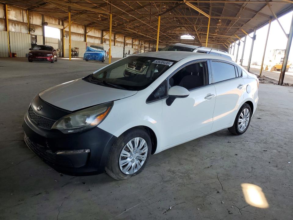 2016 Kia Rio VIN KNADM4A32G6559723 COPART salvage auction — FRONT END, Az - Certificate Of Title (P), sold $675 on 2026-07-20 (photo 1)