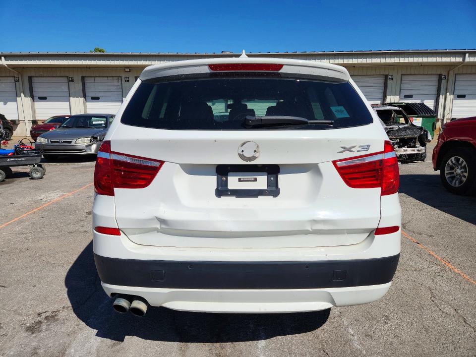 2013 BMW X3 VIN 5UXWX9C54D0A08384 COPART salvage auction — REAR END, In - Certificate Of Title (P), sold $2,350 on 2026-07-11 (photo 6)