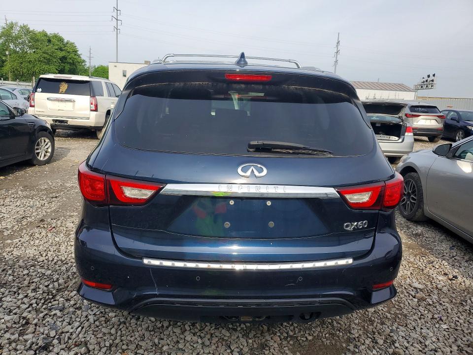 2017 Infiniti Qx60 VIN 5N1DL0MM7HC513919 COPART salvage auction — REAR END, Oh - Certificate Of Title, sold $1,250 on 2026-07-02 (photo 6)
