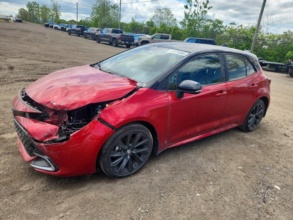 2025 Toyota Corolla VIN JTNK4MBE1S3244315 COPART salvage auction — FRONT END, Qc - Gravement Accidente, sold $8,700 on 2026-07-28 (photo 1)