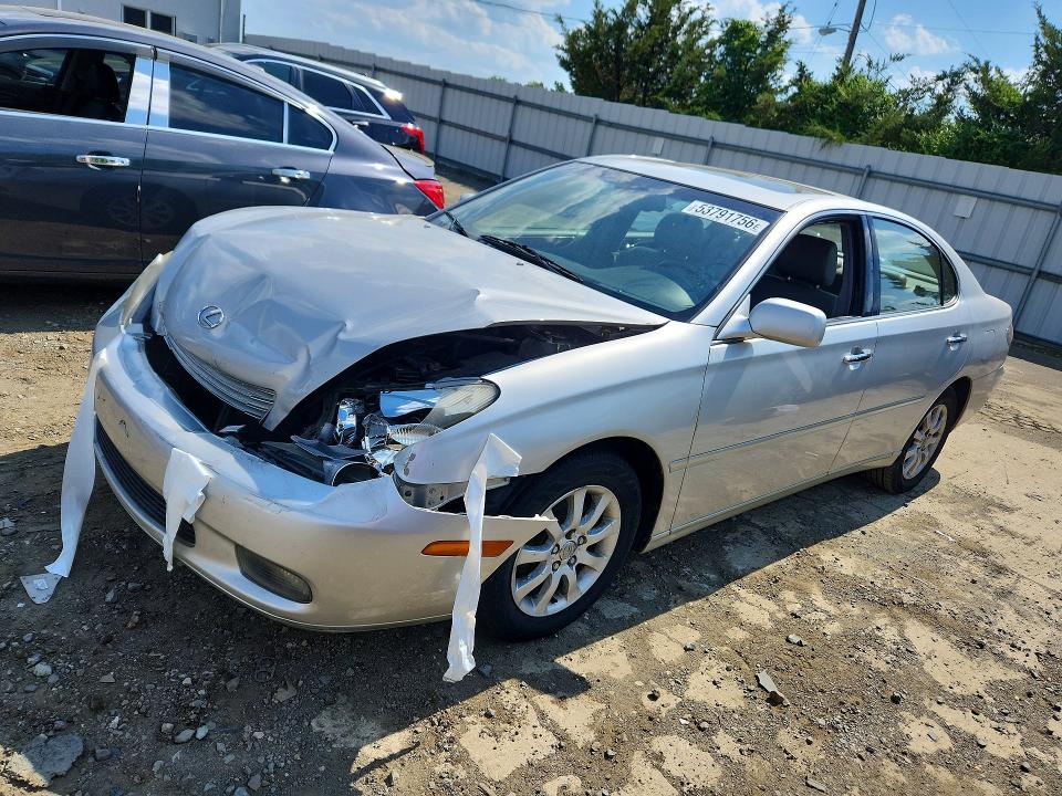 2003 Lexus ES VIN JTHBF30G230106619 COPART salvage auction — FRONT END, Nj - Cert Of Title-Salvage, sold $400 on 2026-07-20 (photo 1)