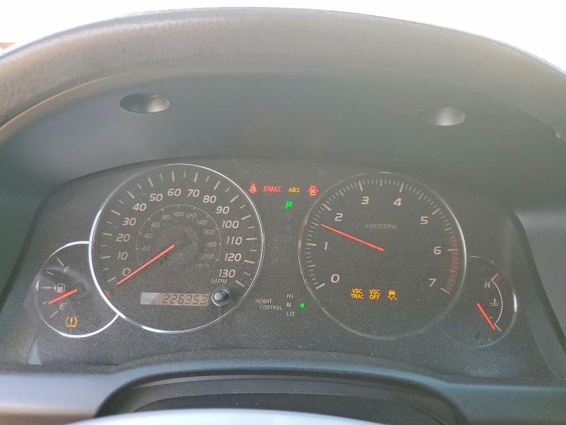 2005 Lexus Gx 470 VIN JTJBT20X450095398 COPART salvage auction — FRONT END, IL - SALVAGE CERTIFICATE, sold $1,800 on 2026-07-21 (photo 9)
