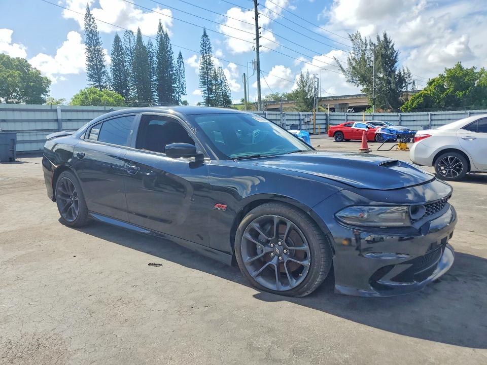 2021 Dodge Charger VIN 2C3CDXGJ9MH559268 COPART salvage auction — MECHANICAL, Fl - Cert Of Title Slvg Rebuildable, sold $15,100 on 2026-08-31 (photo 4)