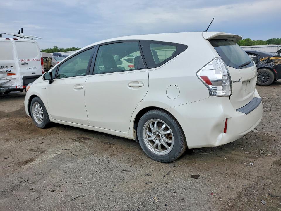 2013 Toyota Prius v VIN JTDZN3EU6D3204697 COPART salvage auction — REAR END, Pa - Certificate Of Salvage, sold $2,350 on 2026-07-29 (photo 2)