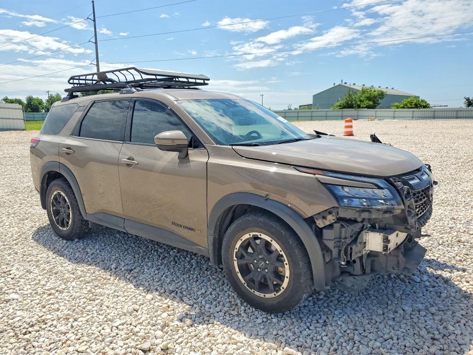 2023 Nissan Pathfinder VIN 5N1DR3BD3PC249423 COPART salvage auction — FRONT END, Tx - Salvage Vehicle Title, sold $5,500 on 2026-07-09 (photo 4)