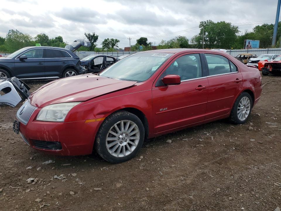 2007 Mercury Milan VIN 3MEHM02147R621408 COPART salvage auction — FRONT END, Il - Salvage Certificate, sold $225 on 2026-07-08 (photo 1)