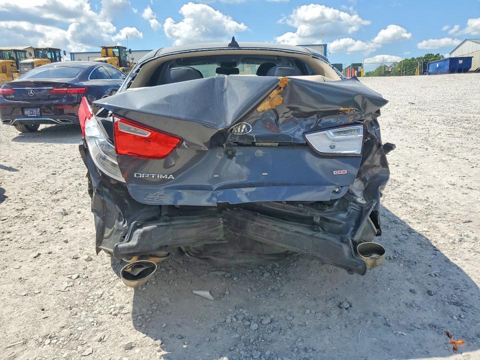 2015 Kia Optima VIN 5XXGM4A75FG484826 COPART salvage auction — REAR END, Tn - Salvage Certificate, sold $800 on 2026-07-16 (photo 6)