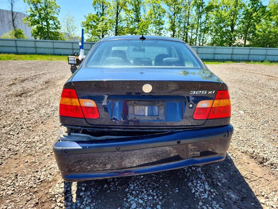2004 BMW 3 series VIN WBAEU334X4PF60924 COPART salvage auction — REAR END, NY - MV-907A SALVAGE CERTIFICATE, sold $250 on 2026-07-13 (photo 6)