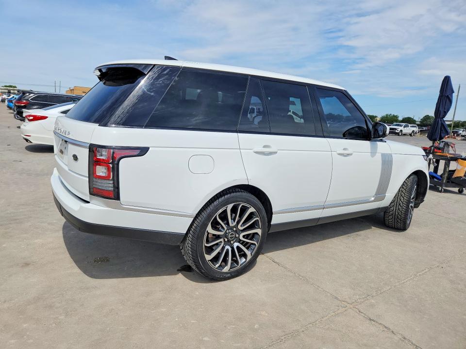 2017 Land rover RANGE ROVER VIN SALGR2FVXHA357669 COPART salvage auction — FRONT END, Tx - Certificate Of Title, sold $175 on 2026-07-30 (photo 3)