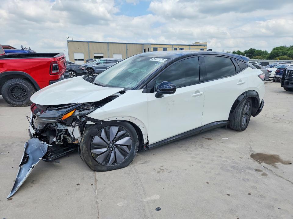 2023 Nissan Ariya VIN JN1DF0BB1PM707452 COPART salvage auction — FRONT END, Tx - Salvage Vehicle Title, sold $3,650 on 2026-07-09 (photo 1)