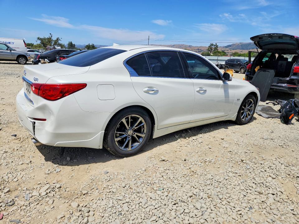 2017 Infiniti Q50 VIN JN1EV7AP3HM741505 COPART salvage auction — REAR END, Ca - Salvage Certificate, sold $3,000 on 2026-07-09 (photo 3)