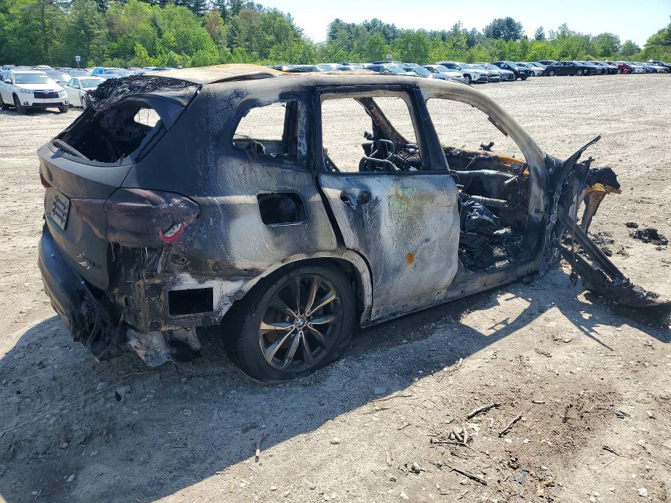 2019 BMW X3 VIN 5UXTR9C55KLD95276 COPART salvage auction — BURN, Ma - Cert Of Title-Salvage, sold $80 on 2026-07-30 (photo 3)