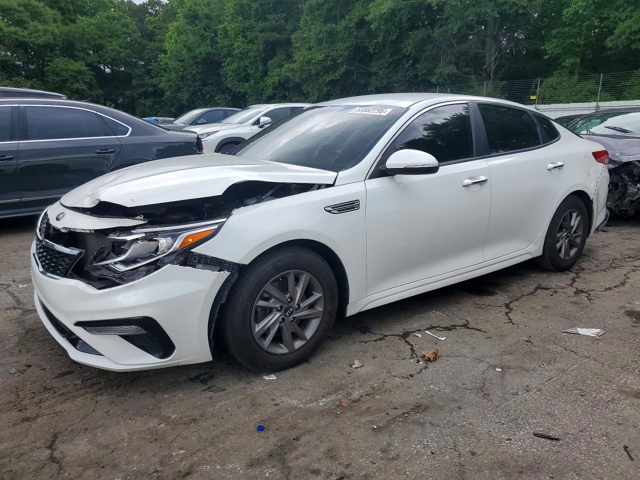 2019 Kia Optima VIN 5XXGT4L31KG369065 COPART salvage auction — Front End, St - Salvage Title, sold $3,000 on 2026-07-10 (photo 1)