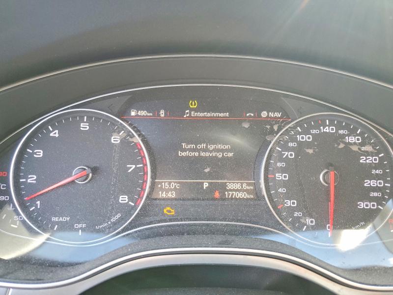 2017 Audi A6 VIN WAUH2AFC2HN052441 COPART salvage auction — FRONT END, On - Permit No Brand - Unfit, sold $4,600 on 2026-07-07 (photo 9)
