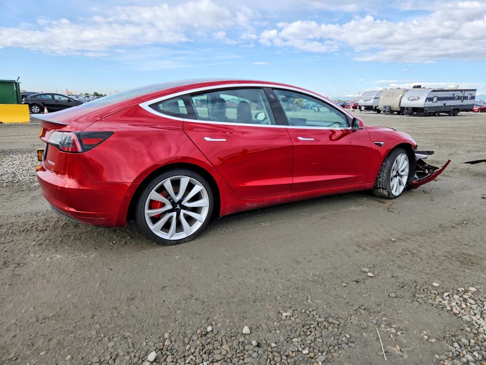 2019 Tesla VIN 5YJ3E1EB2KF392983 COPART salvage auction — FRONT END, Co - Public - Salvage Title, sold $4,150 on 2026-07-07 (photo 3)