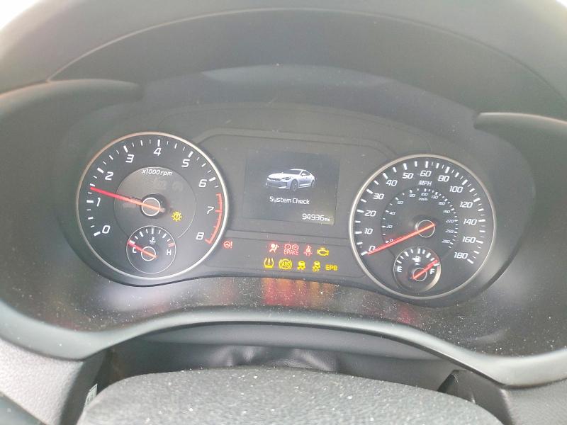 2018 Kia Stinger VIN KNAE35LC1J6039918 COPART salvage auction — FRONT END, Co - Public - Salvage Title, sold $2,150 on 2026-07-21 (photo 9)