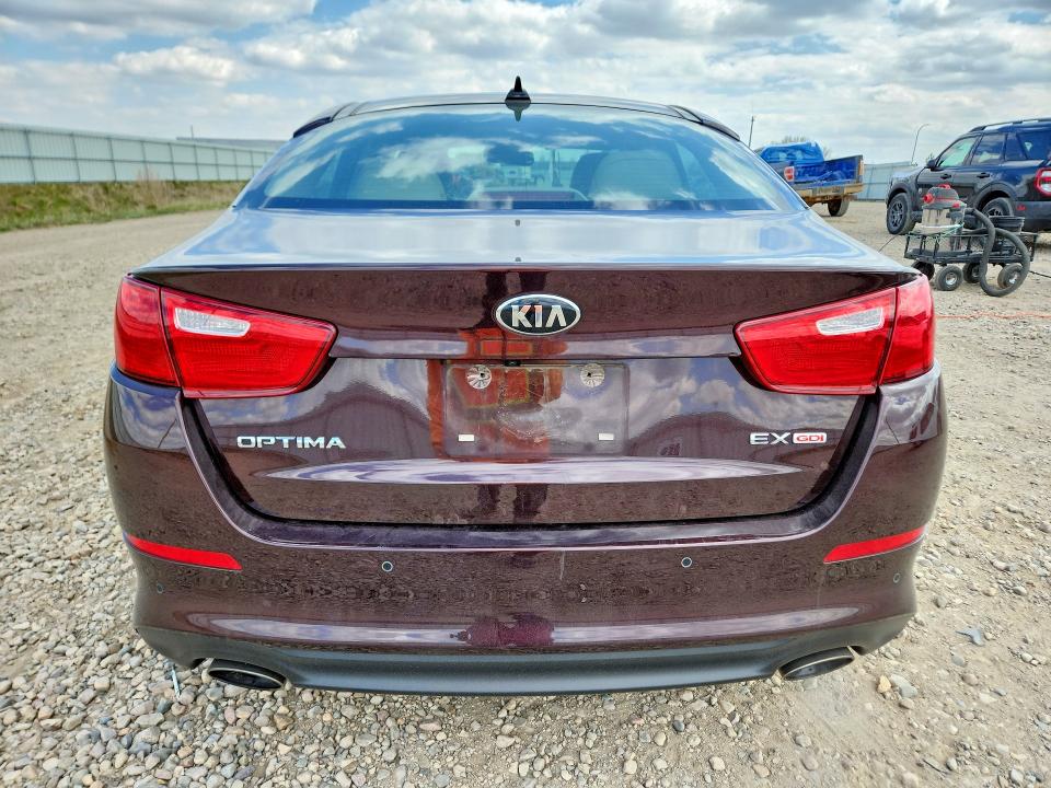 2014 Kia Optima VIN 5XXGN4A71EG274820 COPART salvage auction — FRONT END, Mn - Cert Of Title-Salvage, sold $3,500 on 2026-07-20 (photo 6)