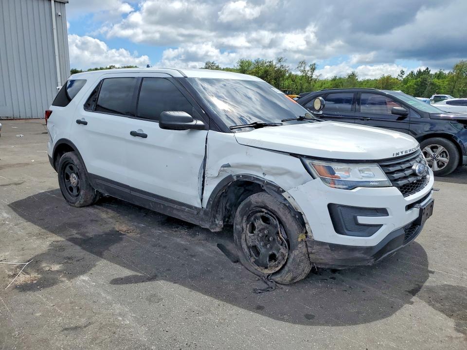 2018 Ford Police VIN 1FM5K8AR5JGA83764 COPART salvage auction — FRONT END, Fl - Cert Of Title-Police Slvg Rbld, sold $2,300 on 2026-07-16 (photo 4)