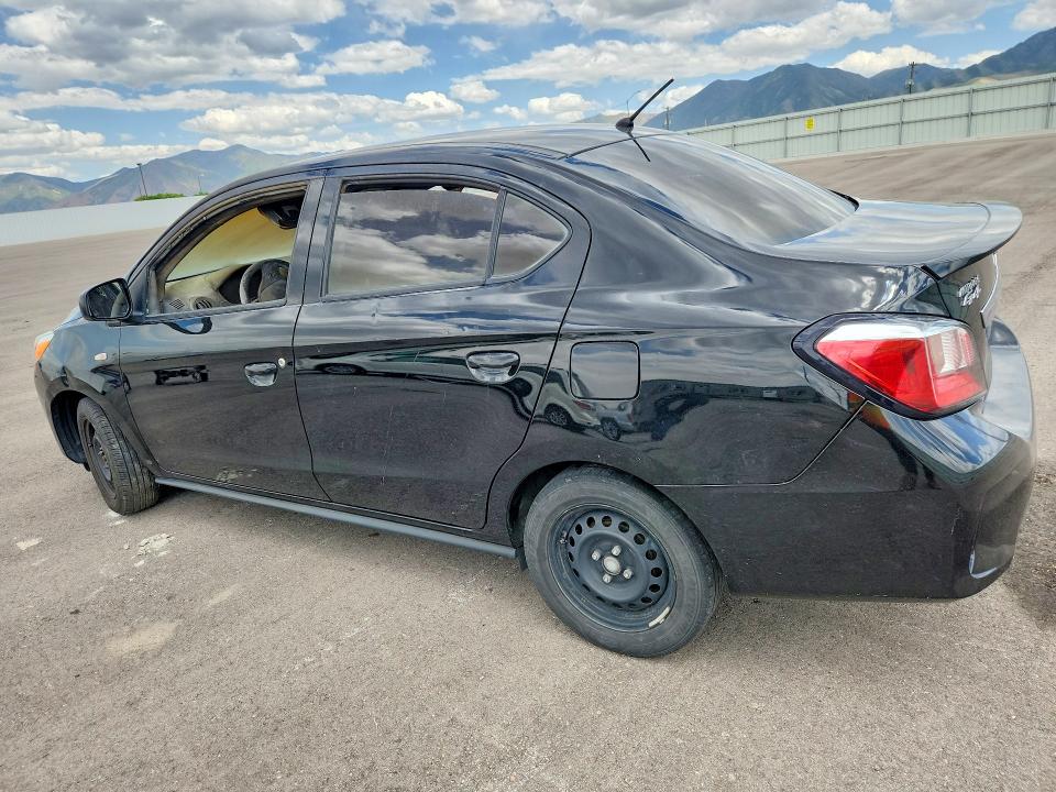 2022 Mitsubishi Mirage VIN ML32FUFJ9NHF07296 COPART salvage auction — INTERIOR BURN, Ut - Salvage Certificate, sold $225 on 2026-07-28 (photo 2)