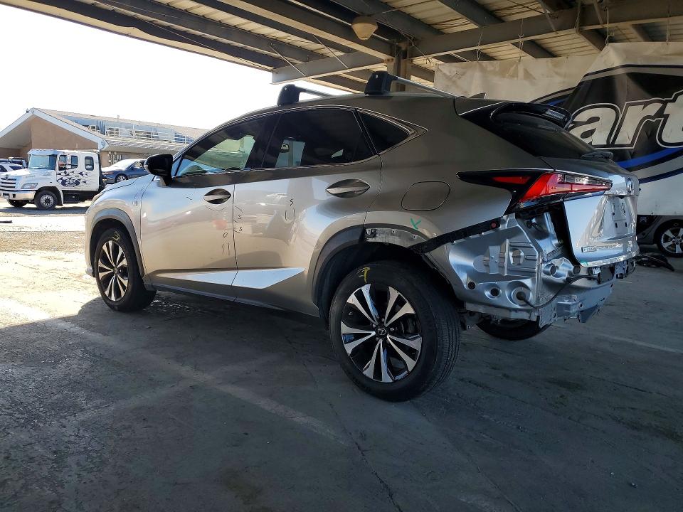 2018 Lexus Nx VIN JTJBARBZ0J2165362 COPART salvage auction — REAR END, Ca - Salvage Certificate, sold $11,500 on 2026-07-09 (photo 2)