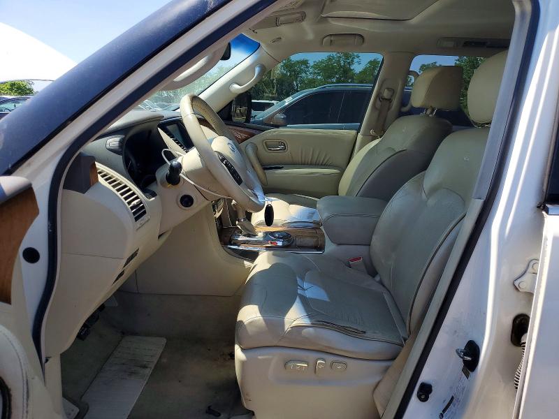 2011 Infiniti Qx56 VIN JN8AZ2NF2B9500117 COPART salvage auction — FRONT END, Md - Cert Of Salvage < 75% Damage, sold $1,550 on 2026-07-07 (photo 7)