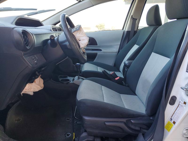 2012 Toyota Prius VIN JTDKDTB37C1516375 COPART salvage auction — FRONT END, Ca - Salvage Certificate, sold $575 on 2026-07-07 (photo 7)