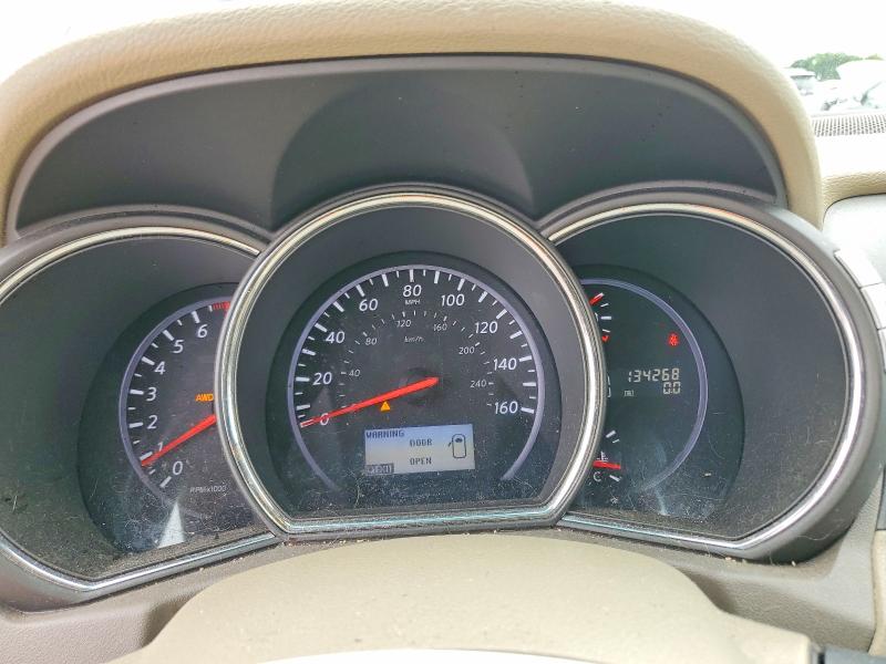 2011 Nissan Murano VIN JN8AZ1MW8BW159058 COPART salvage auction — FRONT END, Oh - Cert Of Title-Salvage, sold $925 on 2026-07-24 (photo 9)