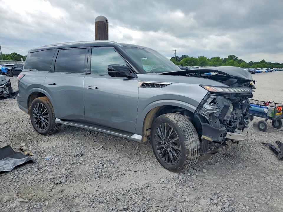 2025 Infiniti Qx80 VIN JN8AZ3CC0S9604801 COPART salvage auction — FRONT END, Al - Cert Of Title-Salvage Title, sold $37,500 on 2026-08-06 (photo 4)